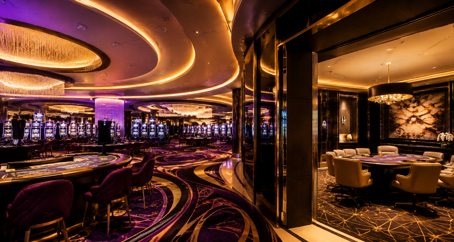 Gaming machines inside Jupiters Casino